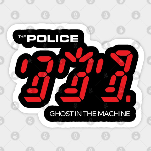 The Police - Ghost In The Machine Sticker by Chewbaccadoll